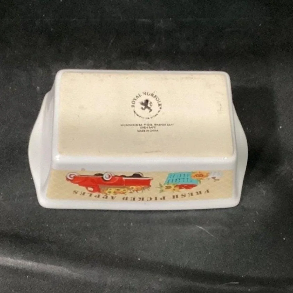 Royal Norfolk Small Loaf Pan, Vintage Farm Picked Apples‎ Design, Bakeware